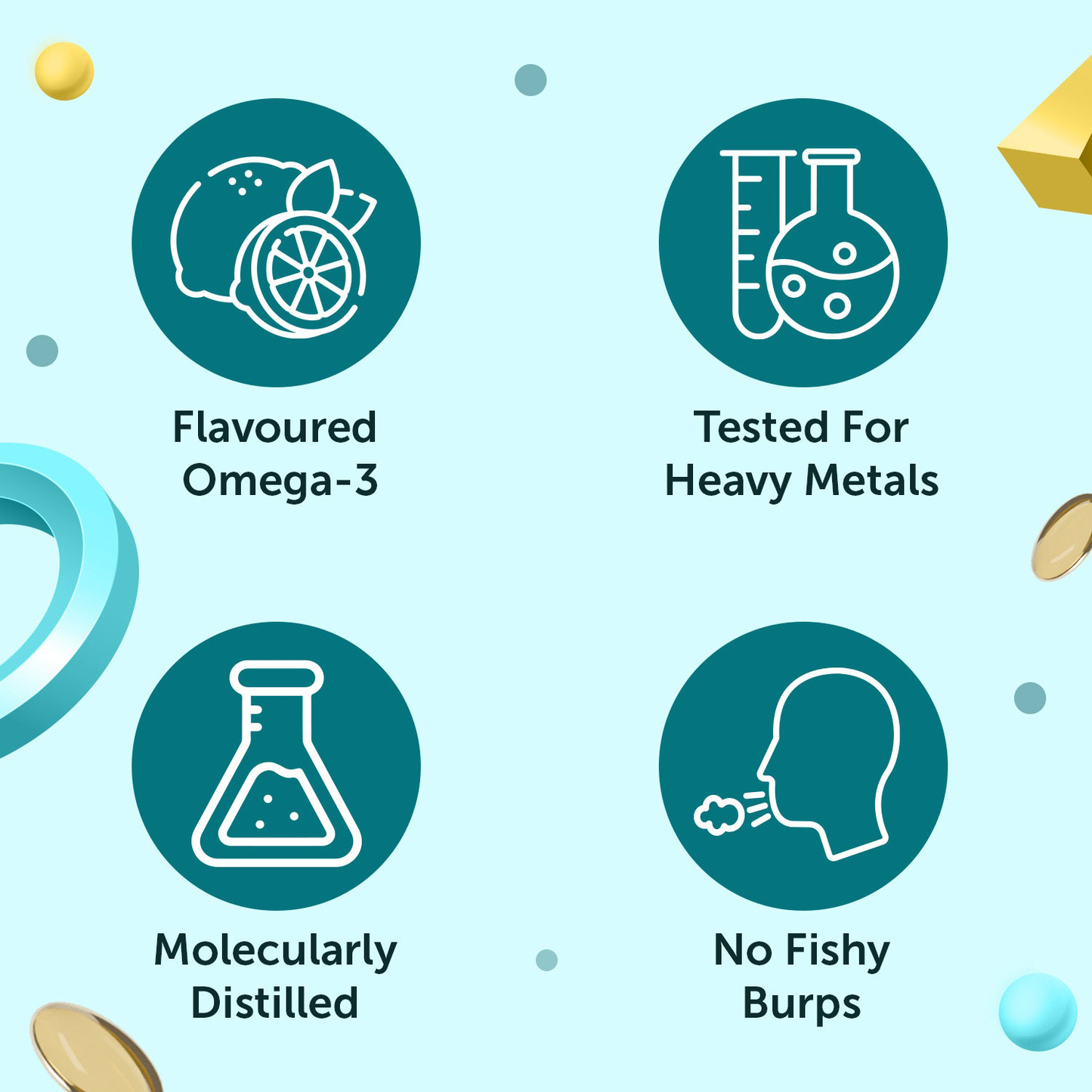 LESTOX® Mini Deep Sea Fish Oil 1000 mg (Lemon Flavour)