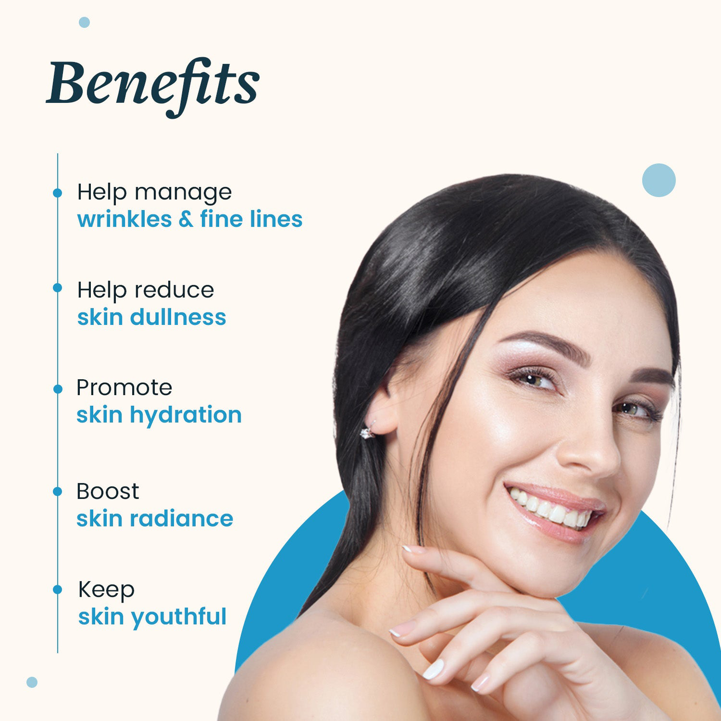 LESTOX® Skin Collagen Booster with Hyaluronic Acid for Skin Glow