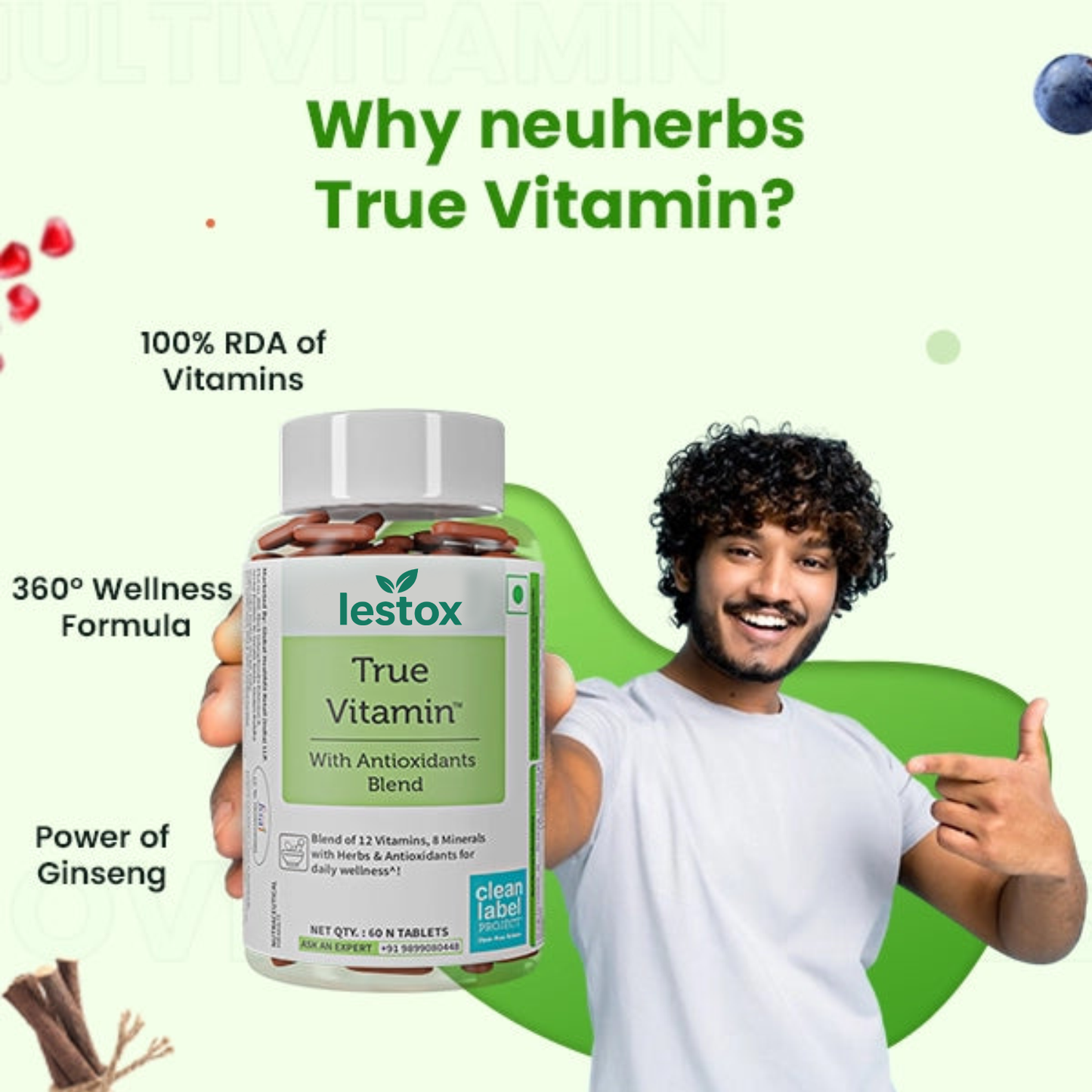 LESTOX® True Vitamin Tablets: Antioxidants Blend for Wellnes